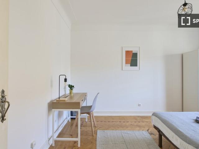 Quarto em apartamento compartilhado com 5 camas para alugar, Lisboa