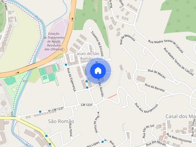 Quarto em apartamento localizado no centro de Leiria