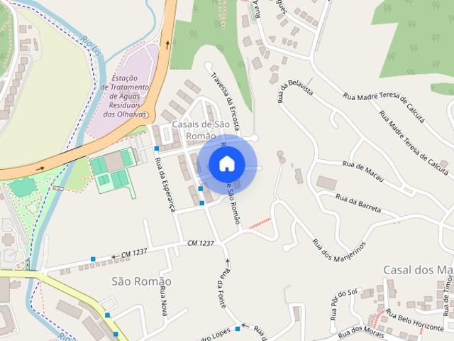 Quarto em apartamento localizado no centro de Leiria