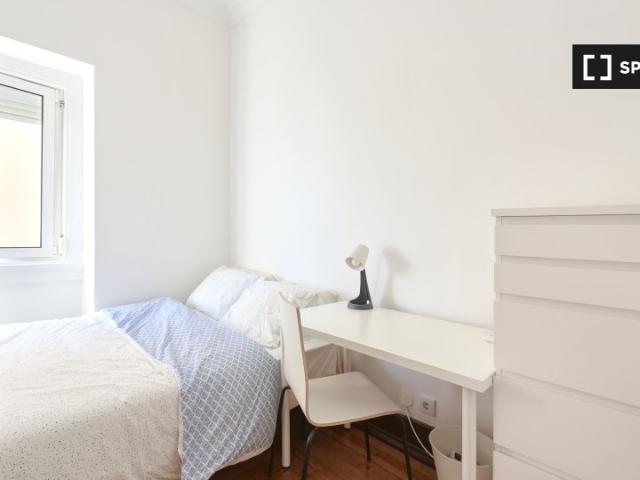 Quarto em apartamento partilhado com 9 quartos para alugar, Lisboa