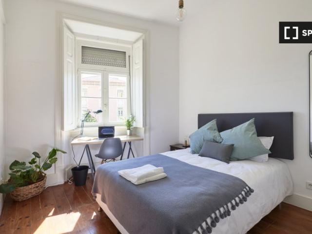 Quarto em apartamento partilhado de 6 quartos para alugar, Lisboa