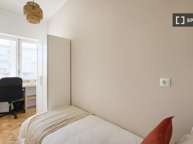 Quarto em apartamento partilhado para alugar em Lisboa