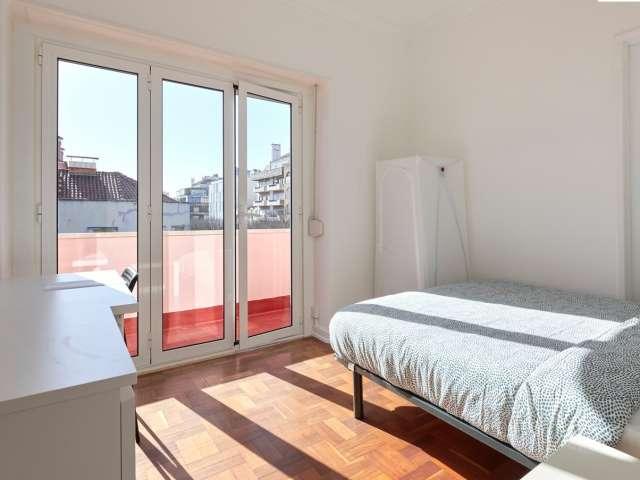 Quarto em apartamento partilhado para alugar em Lisboa