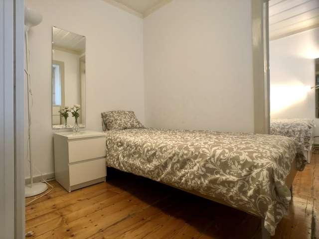 Quarto em apartamento partilhado para alugar em Lisboa