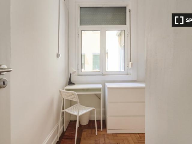 Quarto em apartamento partilhado para alugar em Lisboa