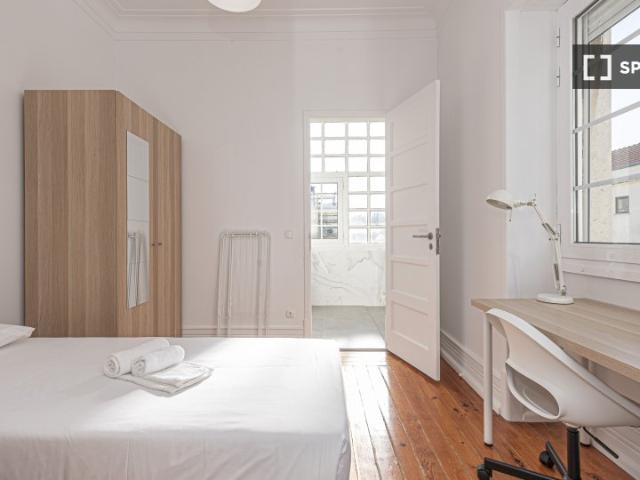 Quarto em apartamento partilhado para alugar em Lisboa