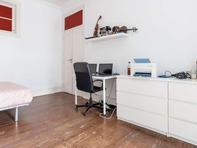 Quarto em apartamento partilhado para alugar em Lisboa