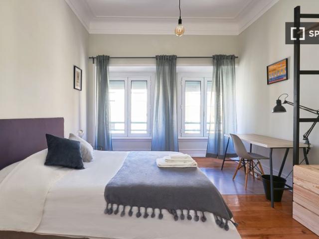 Quarto em apartamento partilhado para alugar em Lisboa
