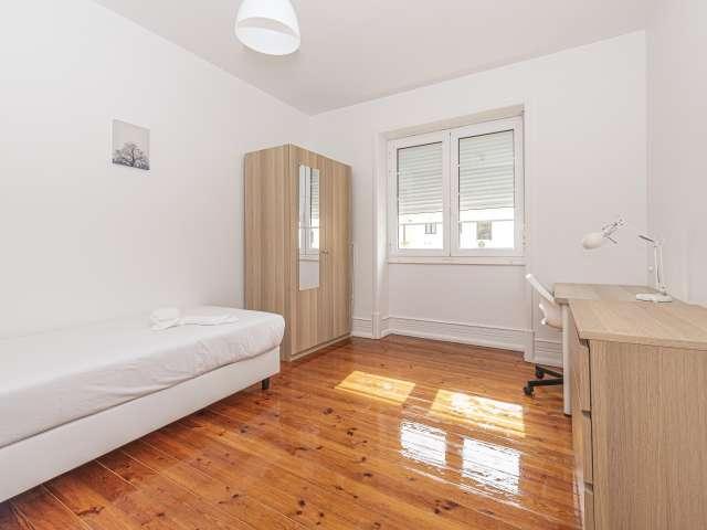Quarto em apartamento partilhado para alugar em Lisboa