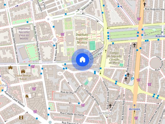 Quarto em frente ao IST