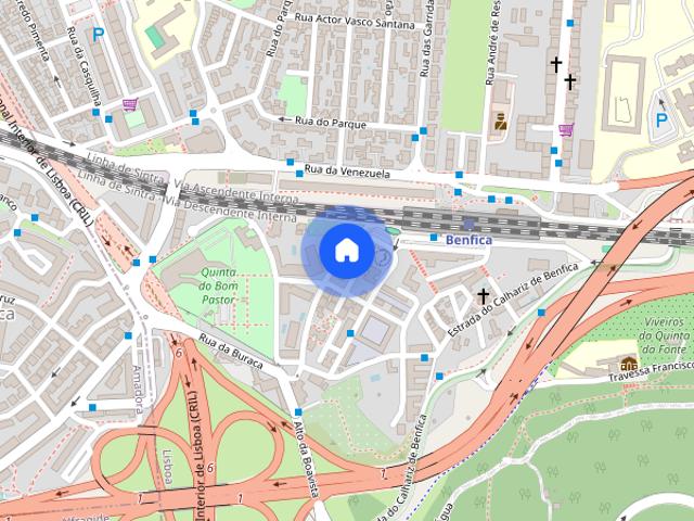 Quarto em T3 mobilado frente Estacao de Benfica
