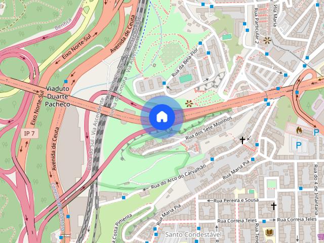 Quarto individual junto Amoreiras e Metro Marques Pombal