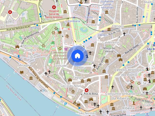 Quarto individual mobilado Centro do Porto