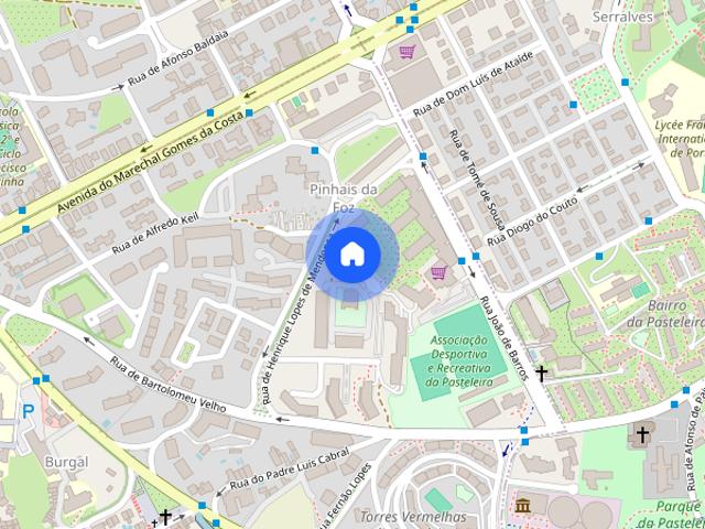 Quarto junto a Universidade Catolica no Porto Foz