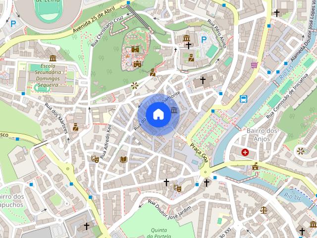 Quarto Localizado no centro da cidade de Leiria