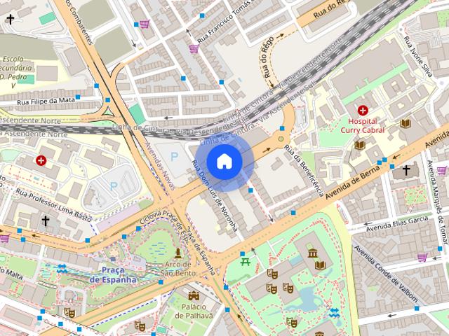 Quarto mobiliado na praca da Espanha
