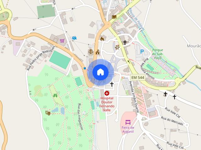 Quarto no centro da cidade de Arganil