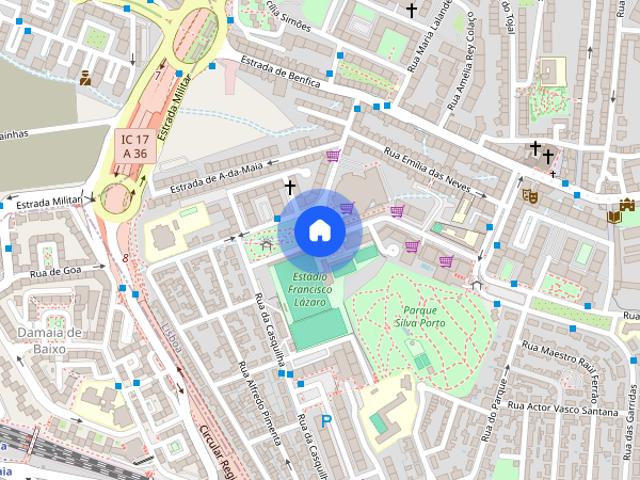 Quarto num apartamento T2 junto ao mercado de Benfica