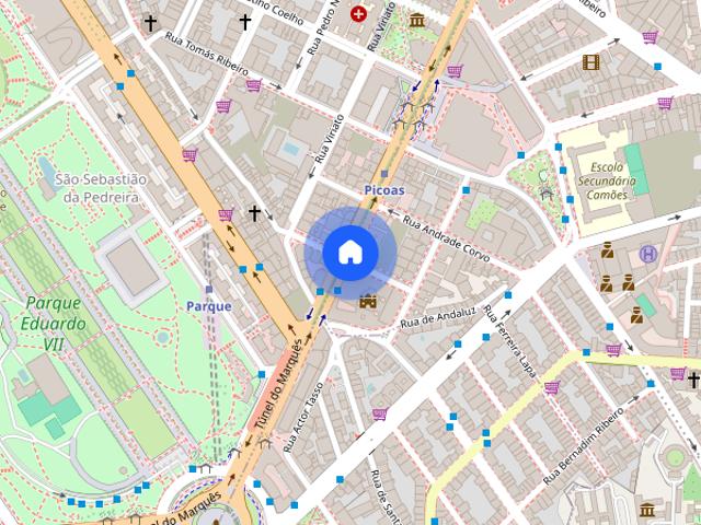 Quarto numa casa partilhada em Picoas Lisboa