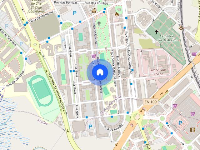 Quarto perto Universidade Aveiro