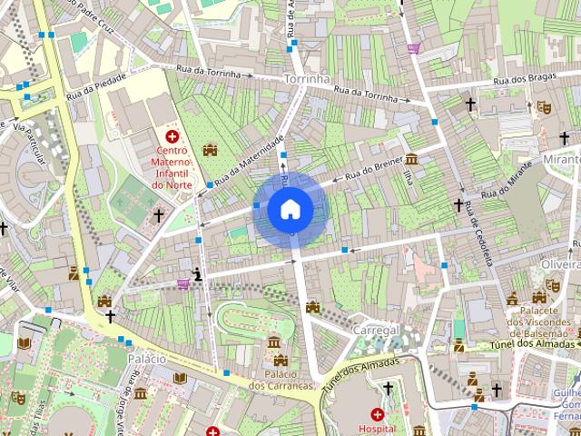 Quarto rua do Rosario a cinco minutos do centro Porto