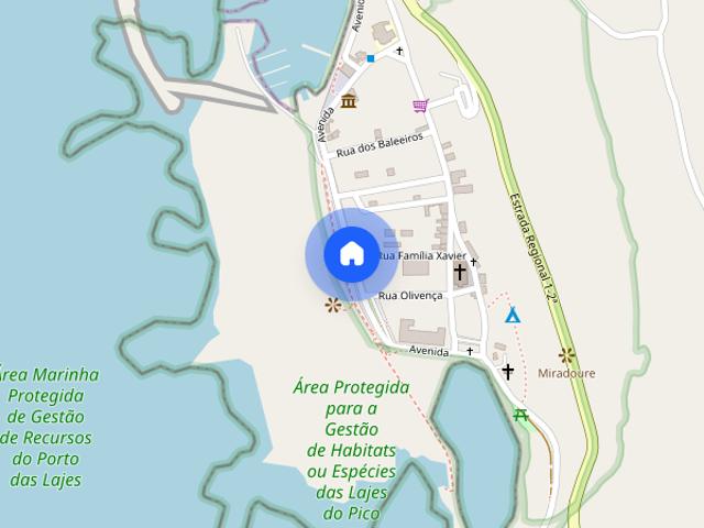 Quarto zona central da vila Lajes do Pico