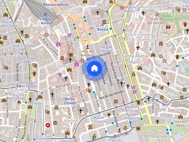 Quartos num apartamento a 50 metros do metro Baixa Chiado