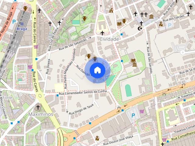 Quartos ou apartamento T4 duplex para alugar centro de Braga