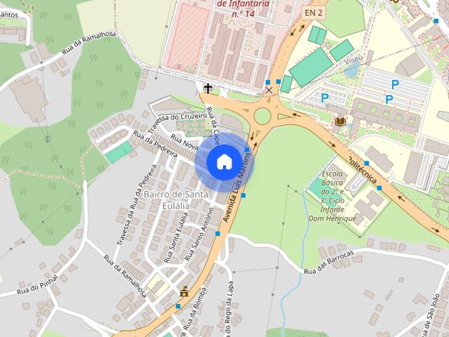 Quartos a estudantes IPV ESTGV ESEV Viseu centro