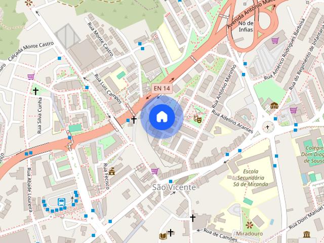 Quartos amplos em Braga Universidade