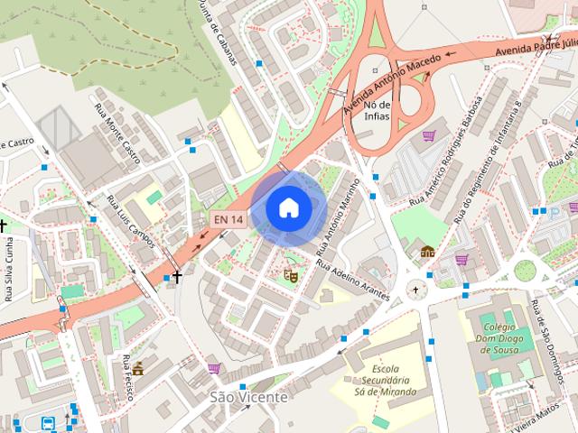 Quartos em apartamento equipado para estudantes em Braga