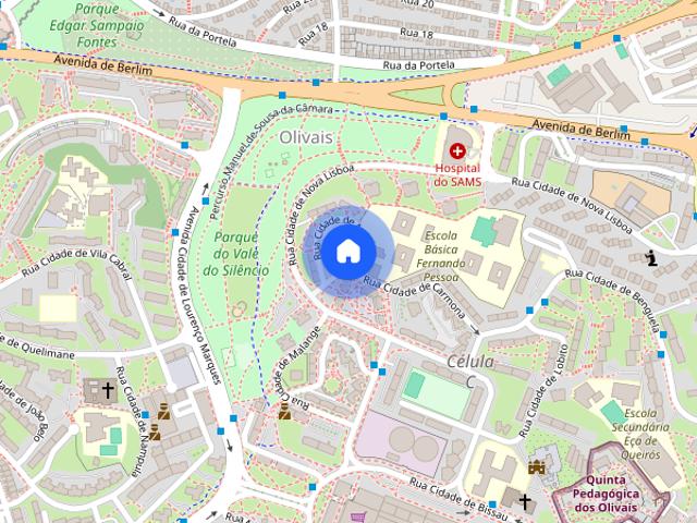 Quartos em Lisboa rua cidade de Negage