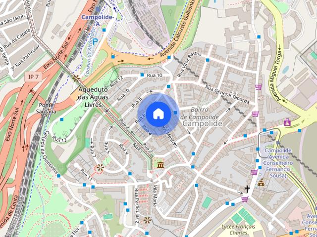 Quartos espacosos mobilados Lisboa Calcada dos Mestres