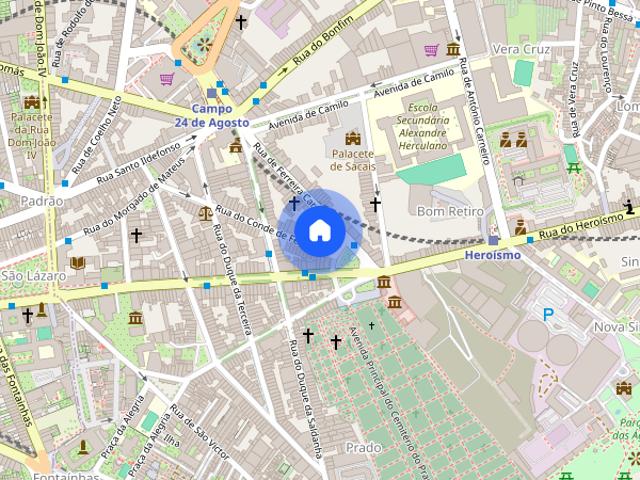 Quartos Estudantes Bonfim metro 24 Agosto FBAUP centro Porto