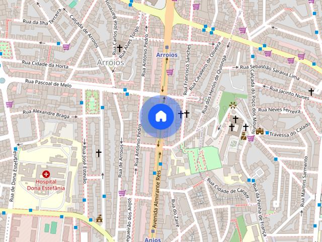 Quartos individuais para senhoras em Arroios Lisboa