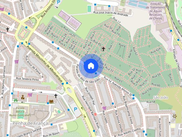Quartos localizados no centro de Lisboa