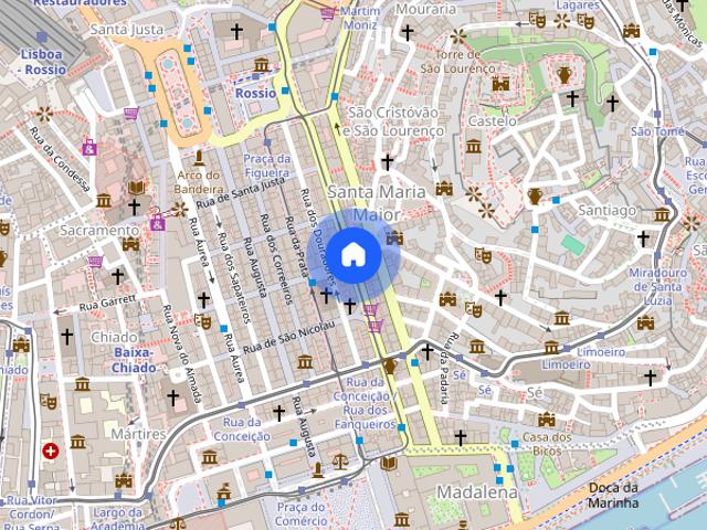Quartos para alugar no centro da Baixa de Lisboa