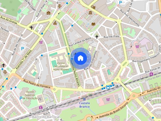 Quartos para estudantes na Av Nuno Alvares