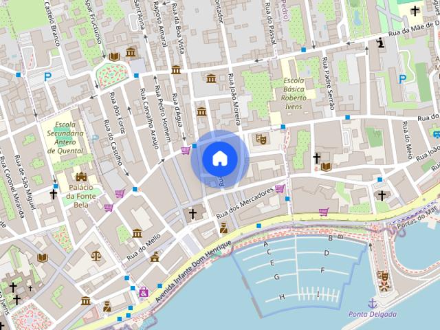 Quartos para estudantes no centro de Ponta Delgada