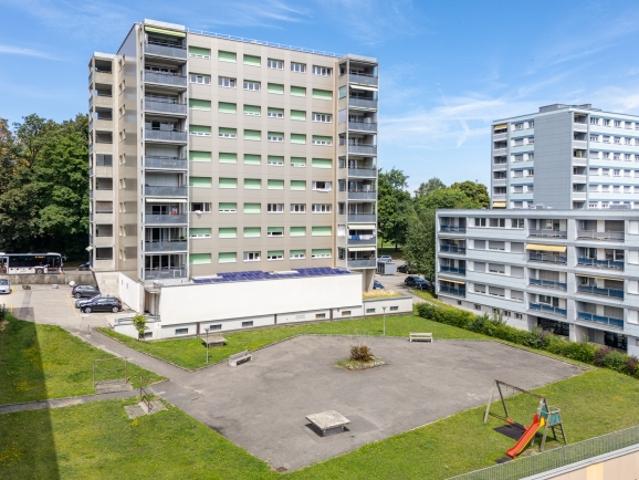 Quartier verdoyant à proximité des commerces
