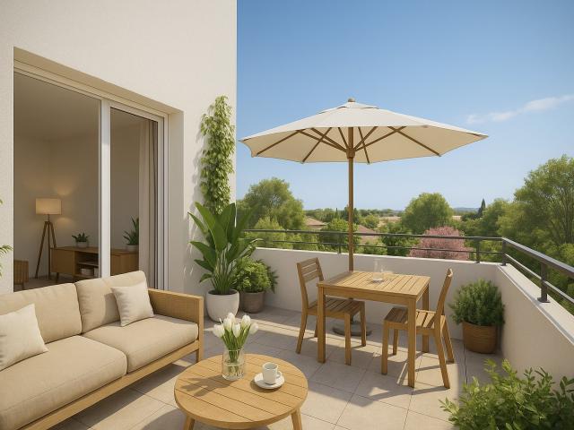 QUARTIER MILLENAIRE MAGNIFIQUE T2 39M² + 18M² D'EXTERIEUR 2 pièces, 40 m²