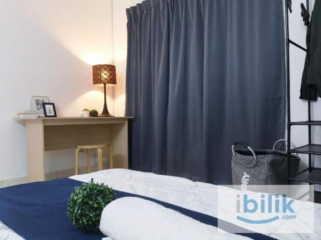 Queen Bed Medium Room with AC & Window