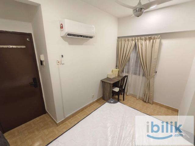 Queen Room Fully Furnished @ Vista Komanwel A FREE WiFi Walk to LRT