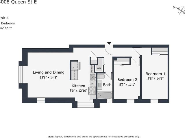 Queens End 2 Bedroom Apartment for Rent at 3008 Queen St E, Toronto, ON M1N 1A4 Birch Cliff