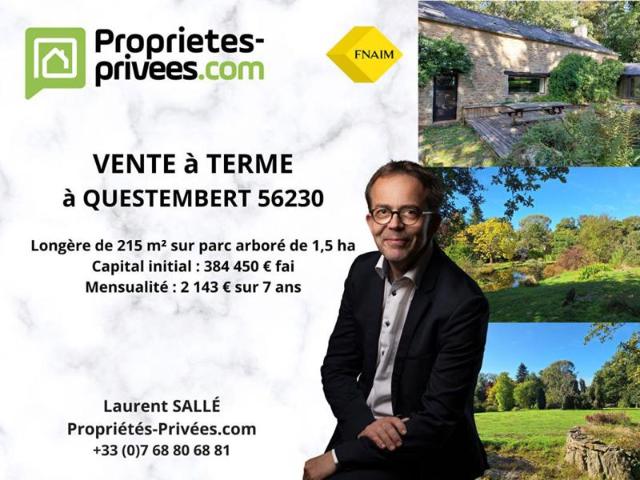 Questembert 56230 Maison de caractère de 215 m² sur parc arboré de 1,5 ha