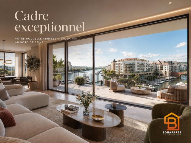 QUITTEZ LEVALLOIS POUR LA MARINA DE CORMEILLES EN PARISIS Dernier étage 6 PIECES 137m² vue seine 6 pièces, 137 m²