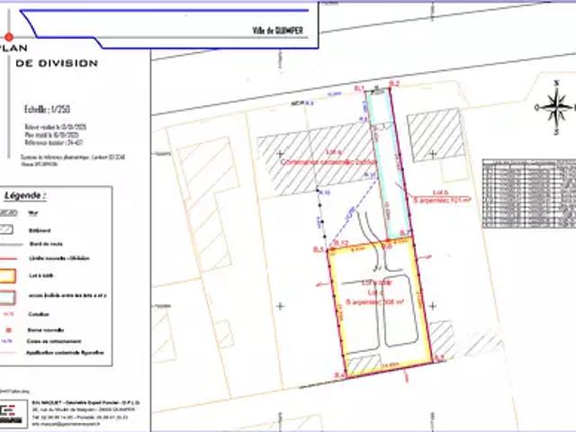 Quimper 29000 Achat / Vente terrain