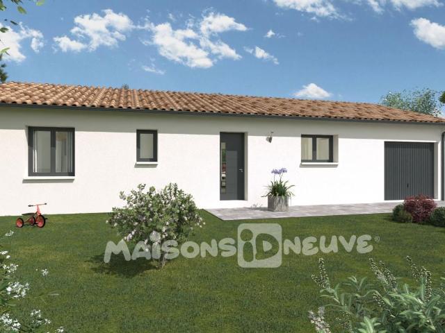 QUINSAC maison de 90 m² de plain pied 3 chambres + garage