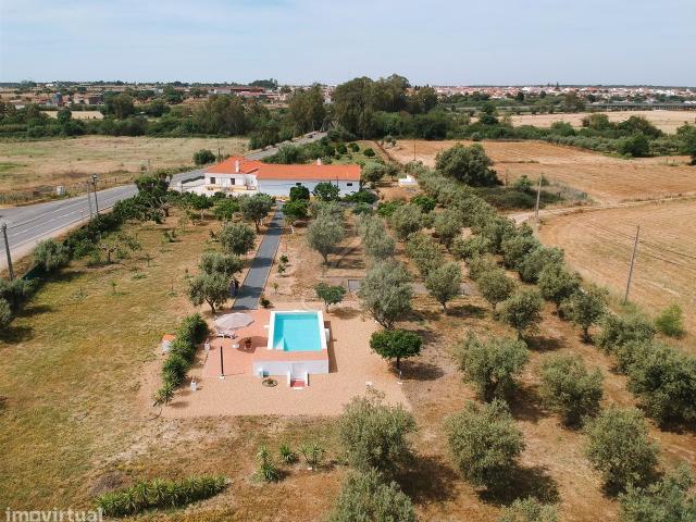 Quinta T5 com garagem, piscina e terreno com 1,05ha, Alvalade, Alente