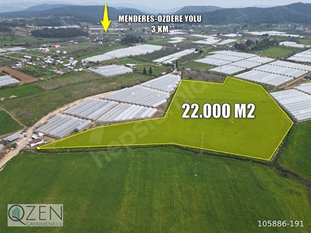 Q'ZEN DEN DEĞİRMENDEREDE 22.112 MÜSTAKİL TEK TAPU DÜZ TARLA
